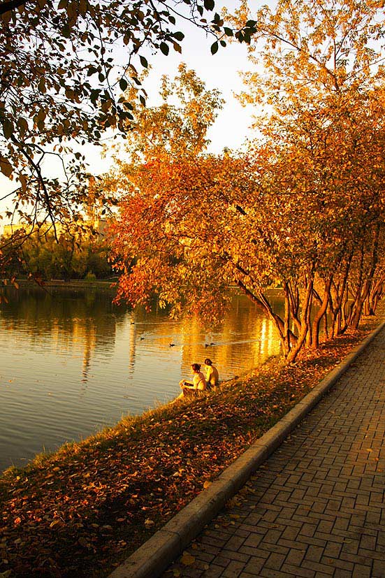 photo "Осенняя... Последние теплые деньки..." tags: architecture, landscape, autumn