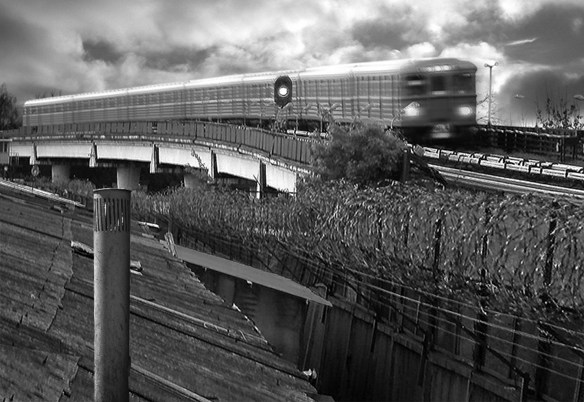 photo "STATION OF UNDERGROUND "IZMAILOVSKAIA"" tags: architecture, black&white, landscape, 