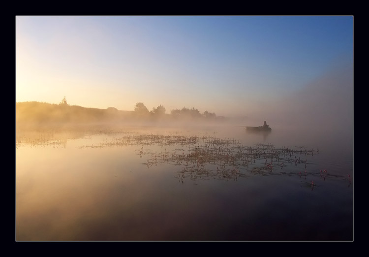 photo "The morning fisher" tags: landscape, sunset, water