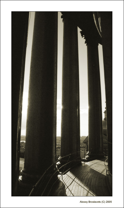фото "Колоннада Исакия." метки: архитектура, черно-белые, пейзаж, 