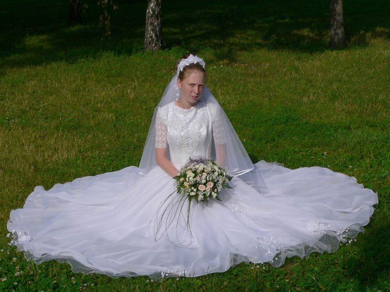 photo "The bride on a lawn" tags: portrait, genre, woman