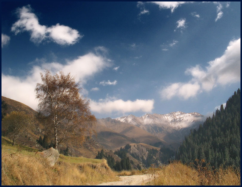 photo "Big Almaty lake road" tags: landscape, mountains