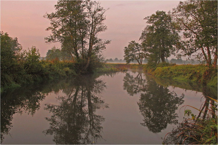 photo "Foggy morning in warm tones ( for Volga Borytsh)" tags: landscape, autumn, water