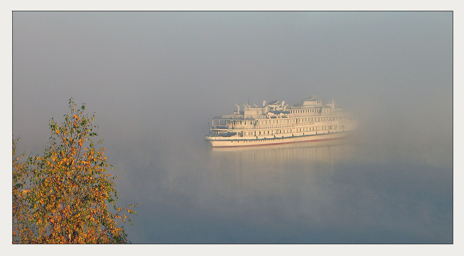 photo "The fog" tags: landscape, sunset, water