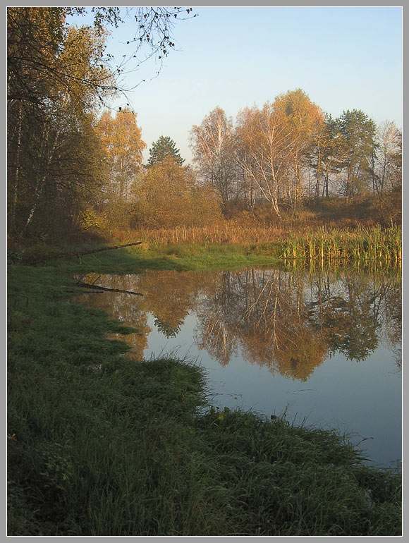 photo "October morning 2" tags: landscape, autumn, water