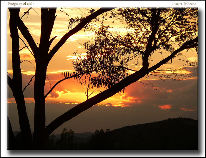 photo "fire and sky" tags: landscape, sunset