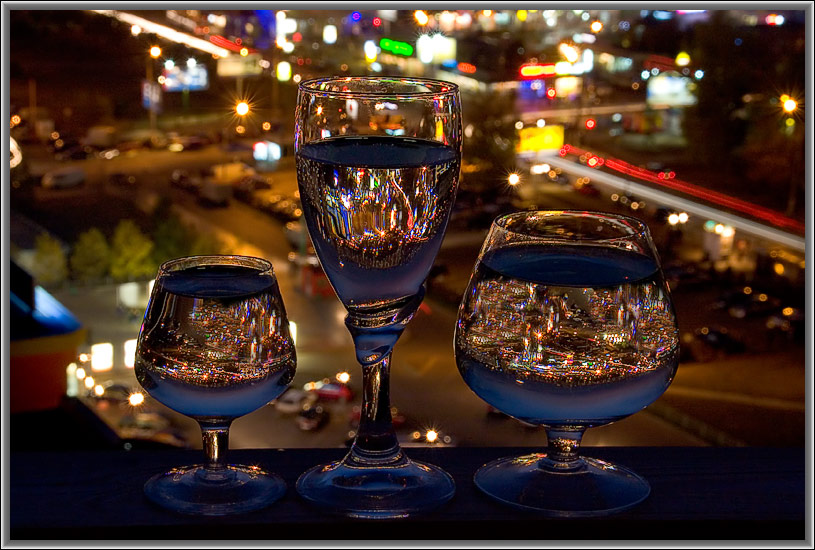 photo "Cocktail " Fires of night city "" tags: still life, 
