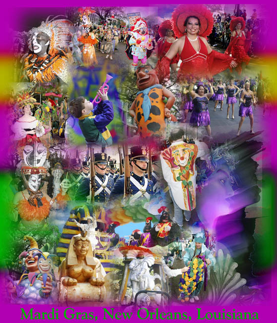 photo "Mardi Gras, New Orleans" tags: montage, reporting, 