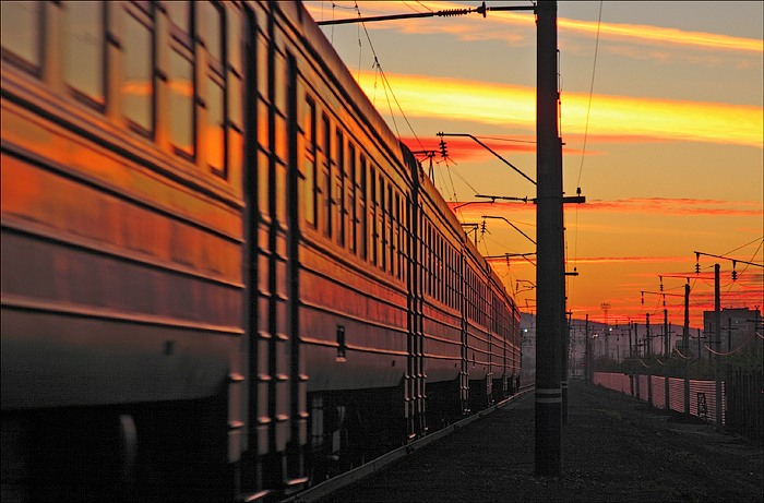 фото "О железнодорожной романтике" метки: пейзаж, закат
