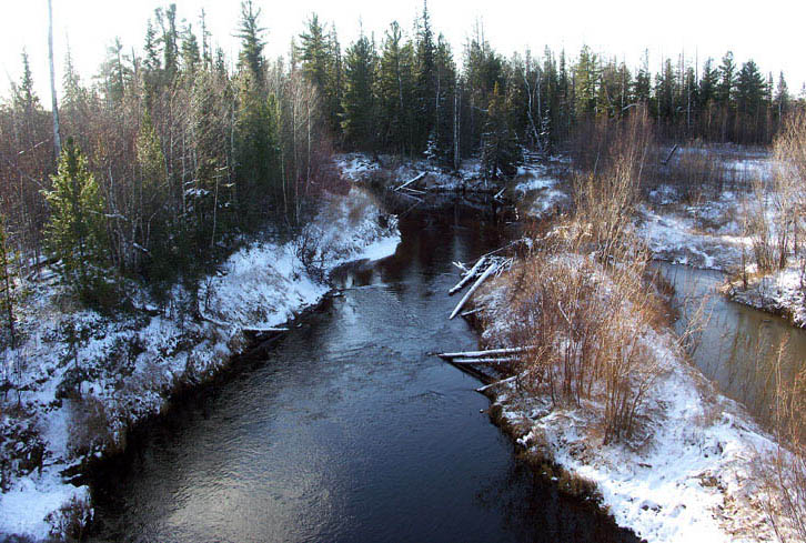 photo "Again winter" tags: landscape, forest, water