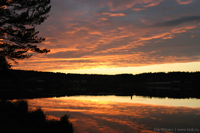 photo "Decline on lake Sisert" tags: landscape, sunset, water