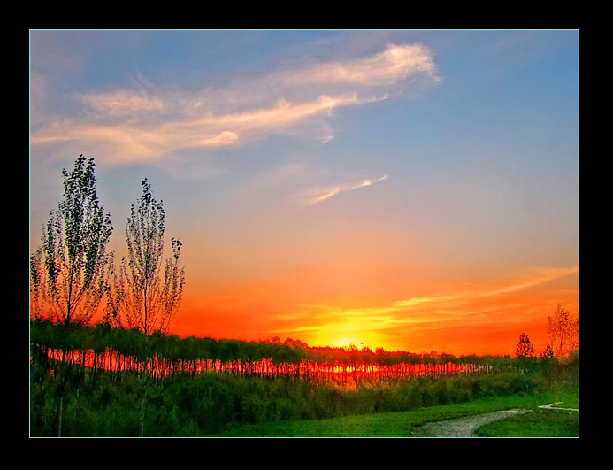 фото "the glow of the setting sun" метки: пейзаж, закат