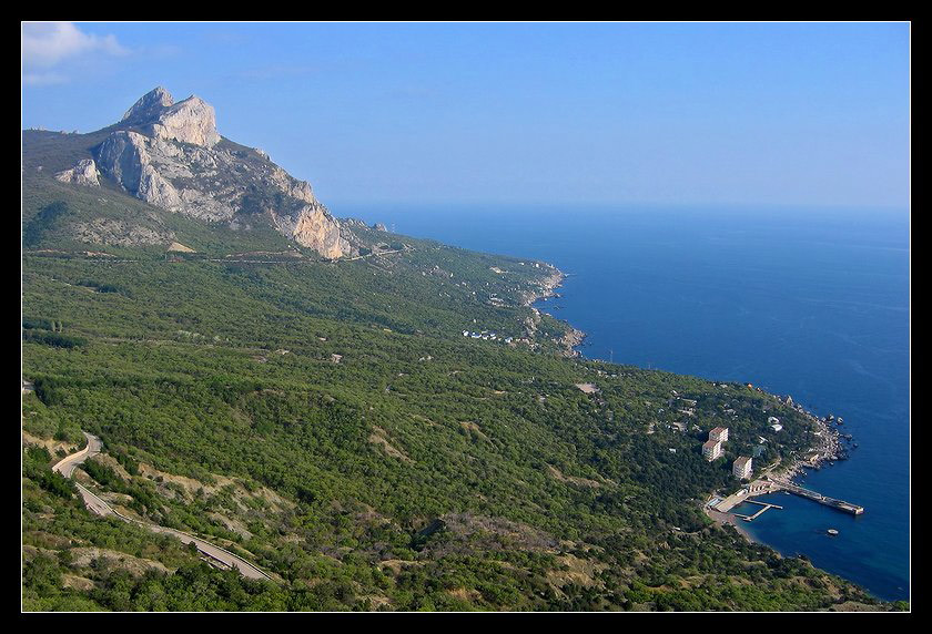 photo "Crimea. Bay Laspi and cape Sarych." tags: landscape, travel, Europe, mountains