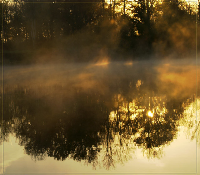 фото "Рисунок утренним светом на водной глади!" метки: пейзаж, вода, закат