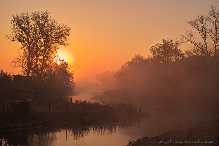 photo "Yellow river near Moscow" tags: landscape, sunset