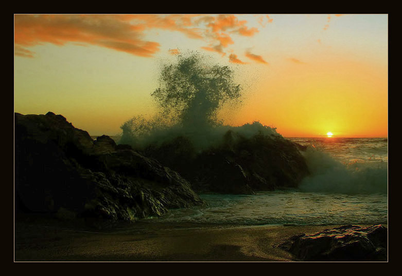 photo "kissing the rocks" tags: landscape, water