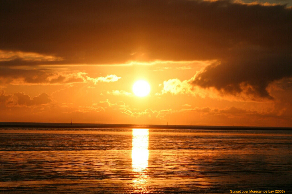 фото "Sunset over Morecambe bay" метки: пейзаж, вода