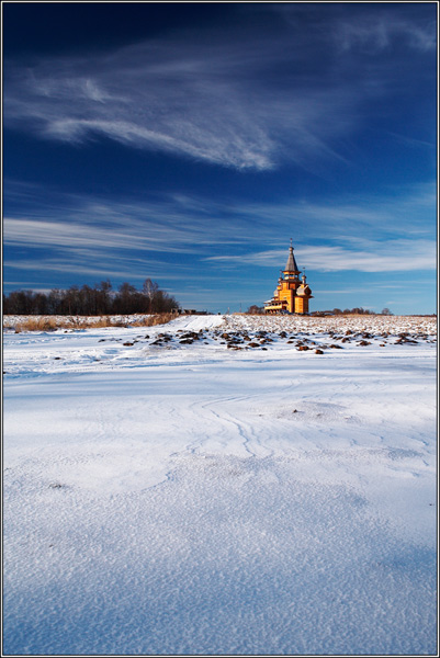 фото "Между небом и землёй" метки: пейзаж, зима