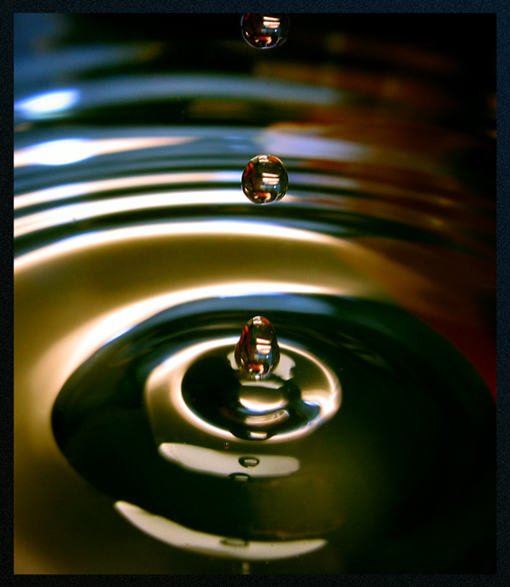 photo "Drops" tags: macro and close-up, underwater, 