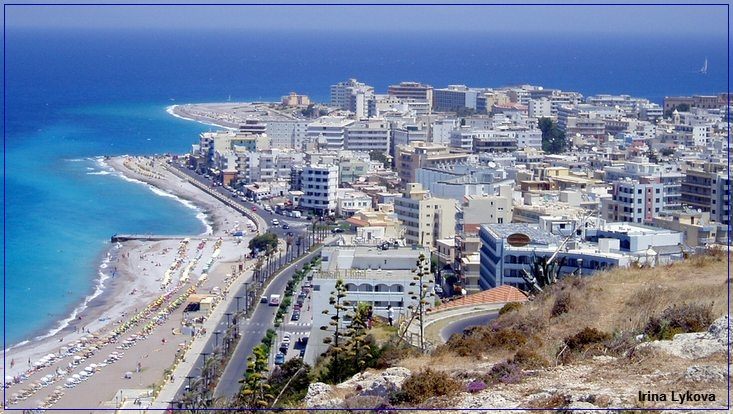 photo "Rhodes panorama" tags: landscape, architecture, water