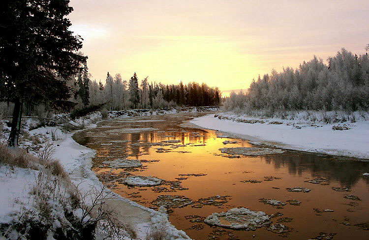 фото "Зимнее утро" метки: пейзаж, закат, зима