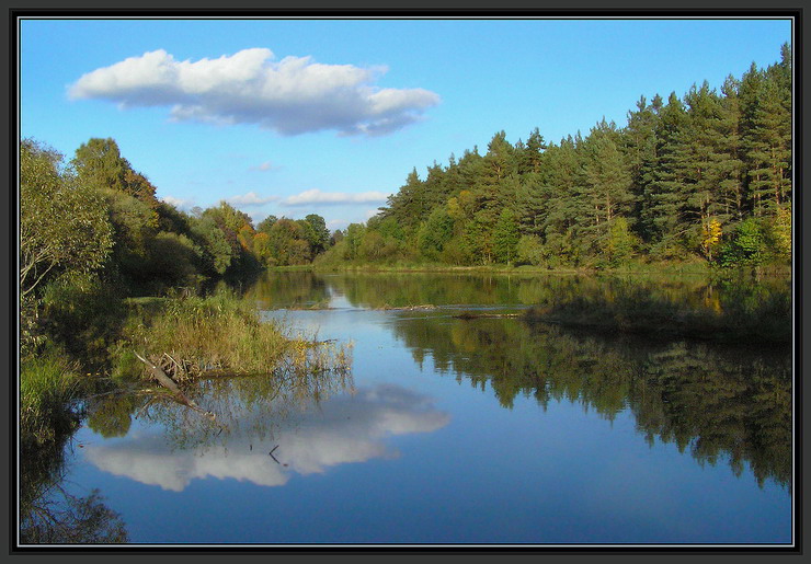 photo "river Viliya" tags: landscape, clouds