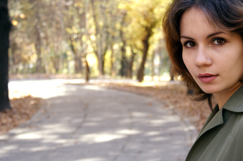 photo "Walk in autumn park" tags: portrait, woman