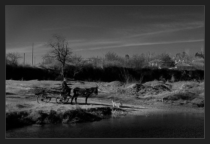 photo "After the long day" tags: landscape, black&white, 
