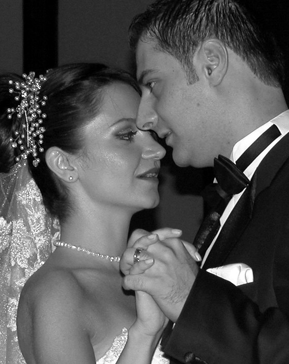 photo "first dance" tags: black&white, portrait, 