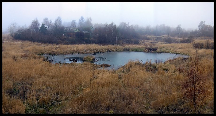 photo "Morning foggy." tags: landscape, autumn