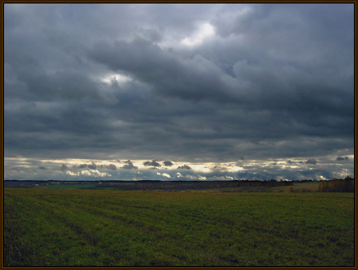фото "Небо злится!" метки: пейзаж, облака, осень