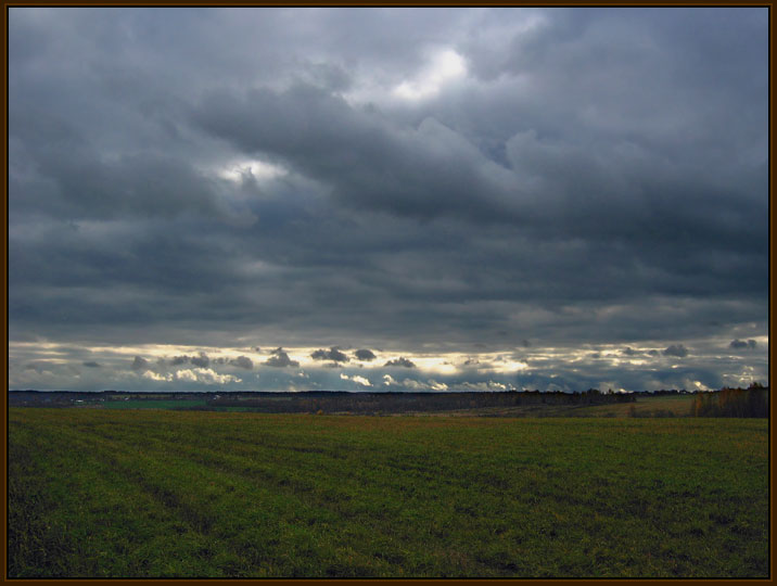 photo "The sky is angry!" tags: landscape, autumn, clouds