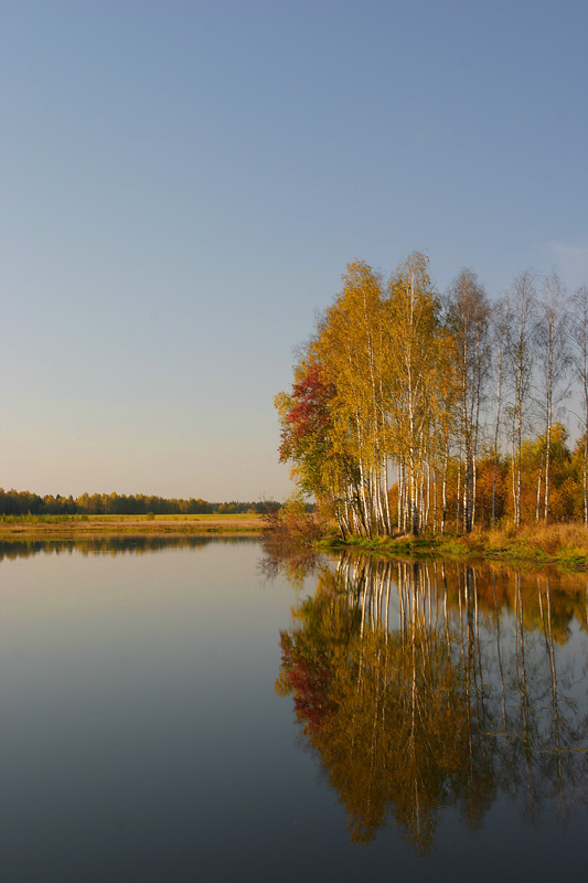 photo "Autumn-noon" tags: landscape, autumn, water