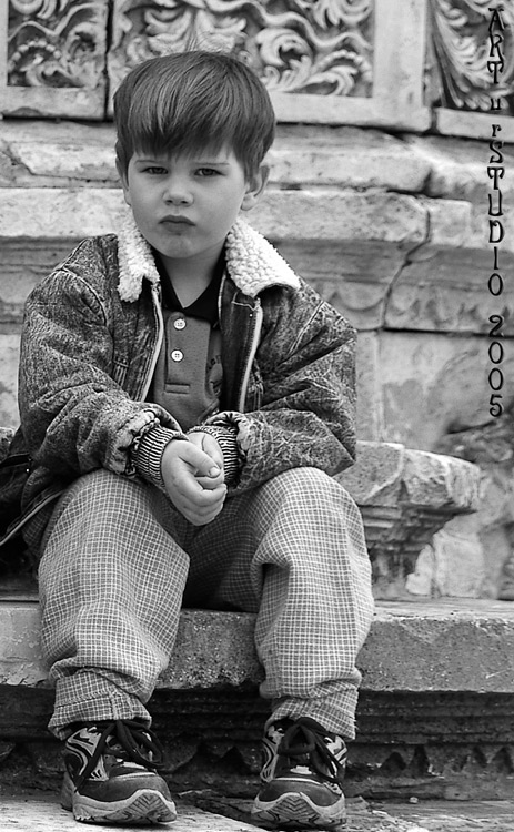 photo "***" tags: portrait, black&white, children