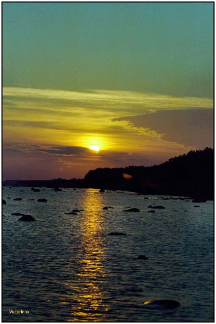 photo "The Evening On The Gulf of Finland" tags: landscape, sunset