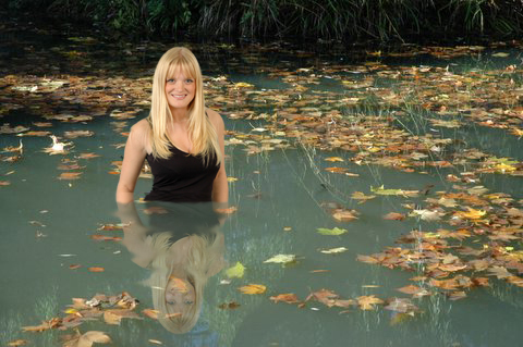 photo "Lady in the lake" tags: portrait, montage, woman