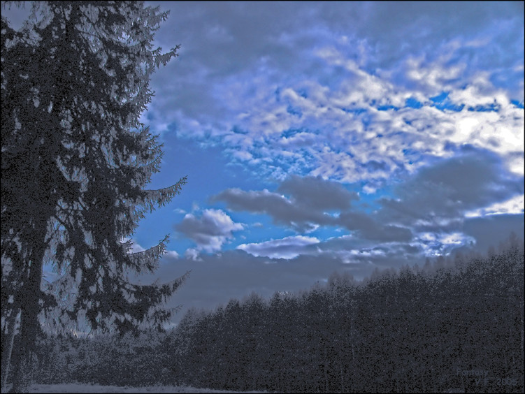 фото "Фэнтэзи" метки: пейзаж, лес, облака