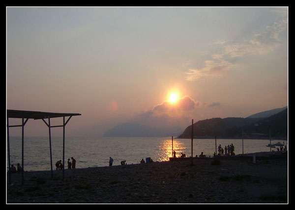 photo "The sun above the sea" tags: landscape, sunset