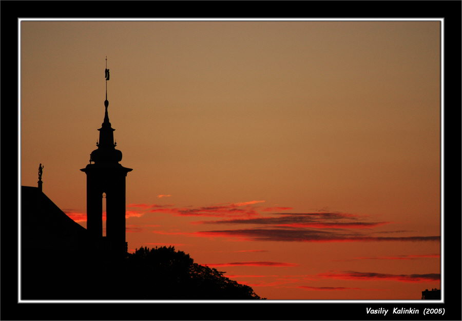 photo "Town hall - 2" tags: architecture, landscape, sunset