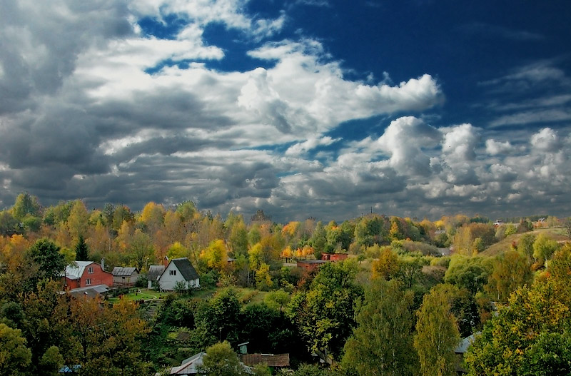 фото "Золотая осень" метки: пейзаж, облака, осень