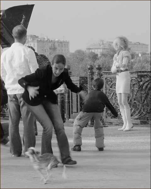 photo "To catch a small dog))" tags: genre, humor, 