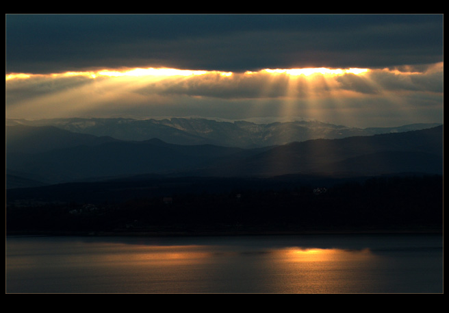 photo "Like eyes" tags: landscape, sunset, water