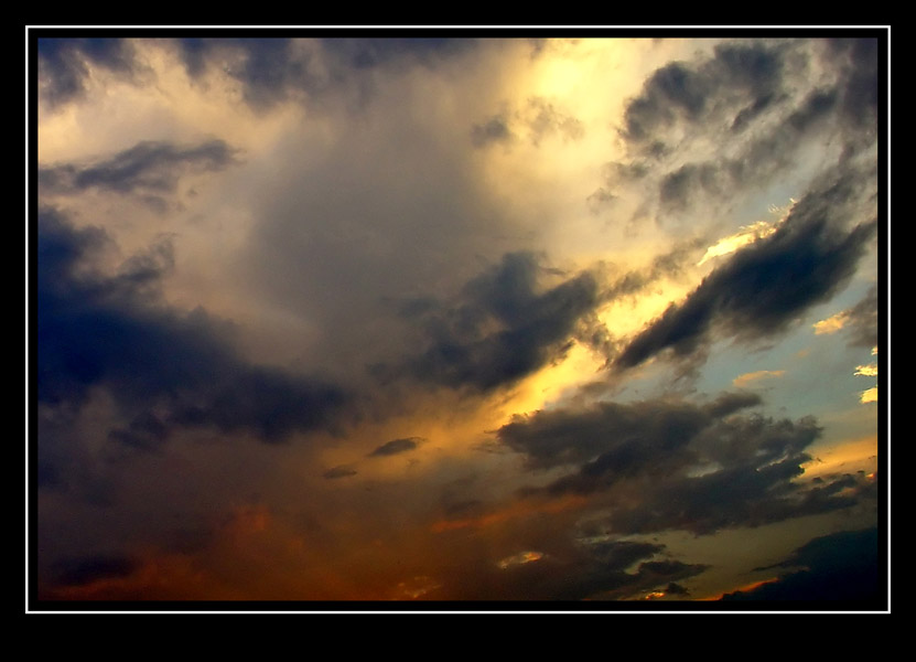фото "Sunset after the rain" метки: пейзаж, закат, облака