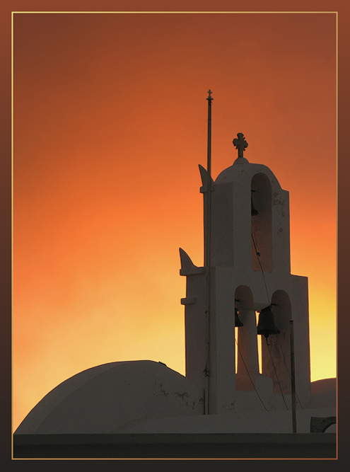 photo "Pirgos, Santorini..." tags: landscape, sunset