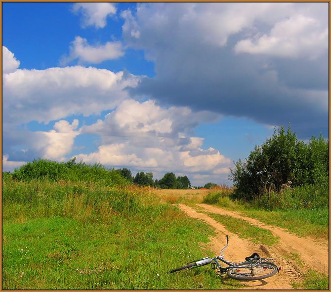 photo "VILLAGE TRAVEL..." tags: landscape, autumn, clouds