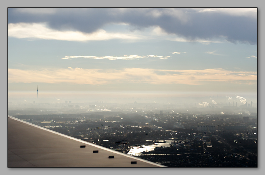 photo "Good morning, Moscow" tags: landscape, clouds, winter