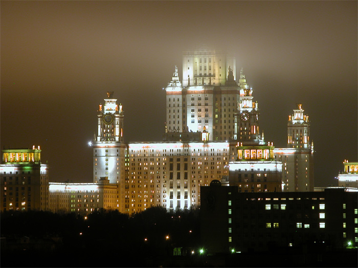 фото "Высокое здание в тумане" метки: архитектура, жанр, пейзаж, 