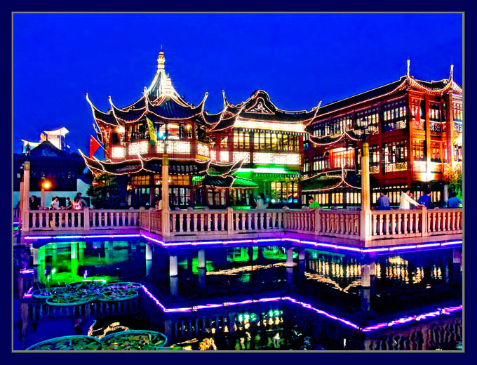 фото "Blue  Night of Shanghai" метки: пейзаж, архитектура, ночь