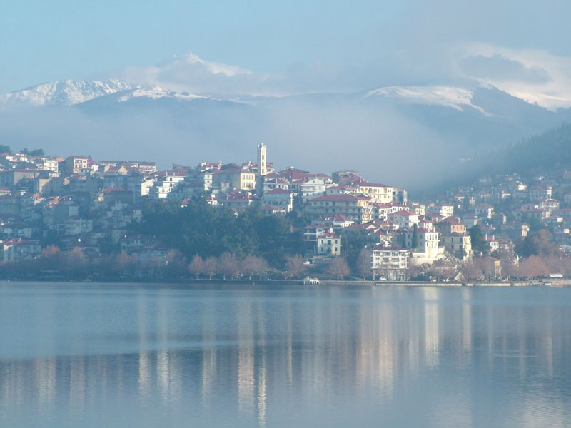 photo "Castoria, Greece" tags: landscape, mountains, water