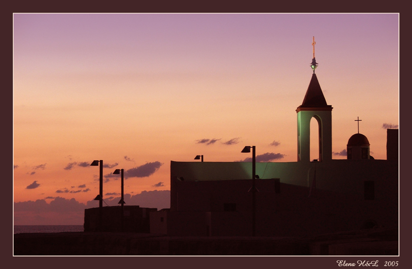 photo "Gloaming in Akko" tags: architecture, landscape, sunset